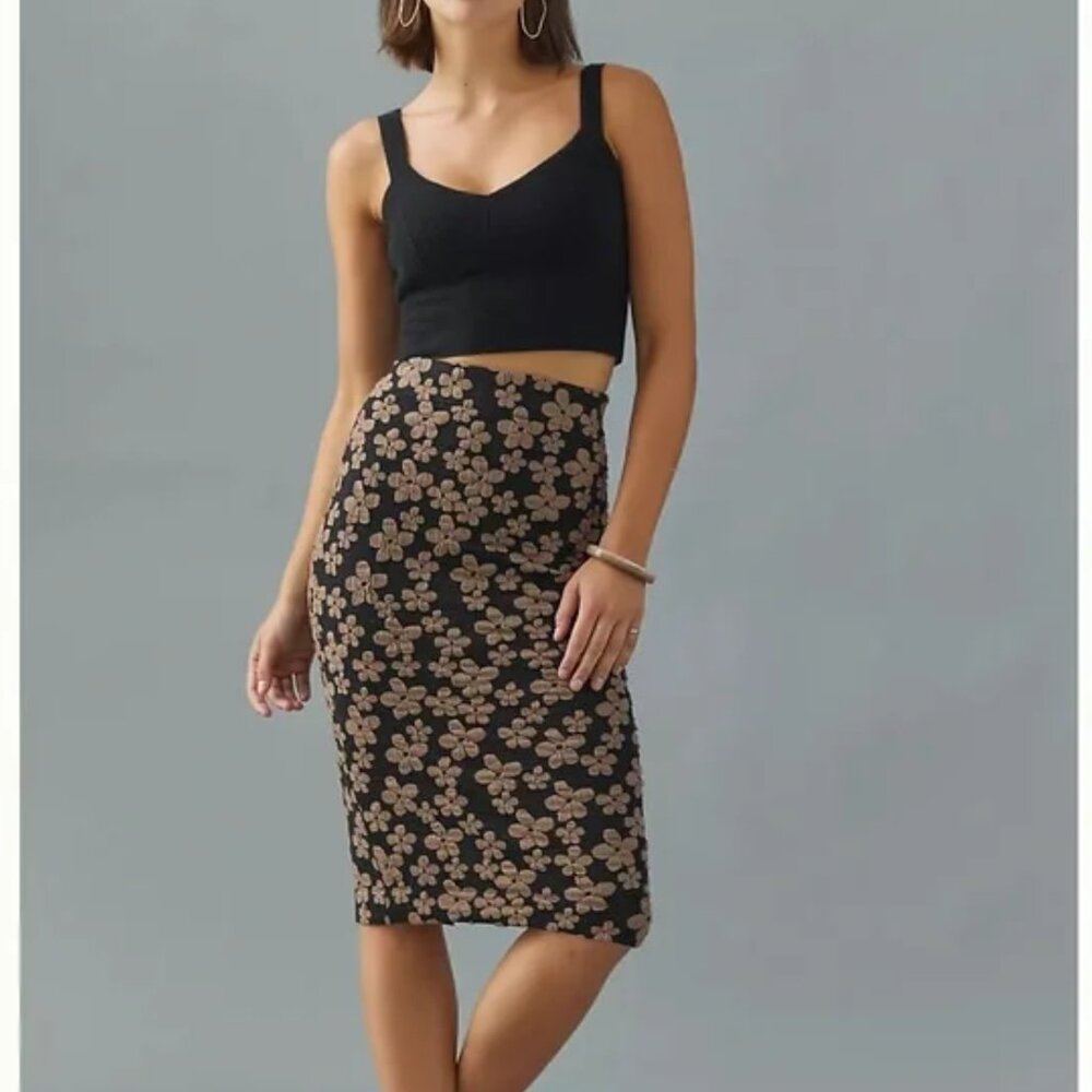 Corey Lynn Calter Daisy Slim Midi Skirt Anthropologie